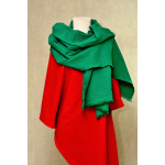 Eșarfa verde din pânză topită de bumbac