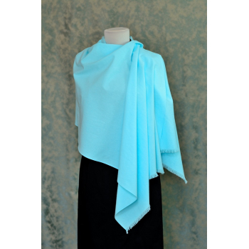 Eșarfa bleu din pânză topită de bumbac
