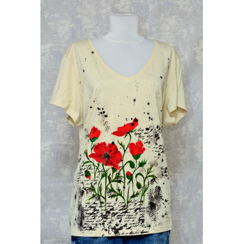 Tricou pictat Maci vintage