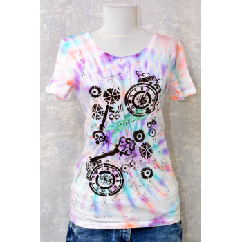 Tricou Tie & Dye, Libelule în timp, unicat